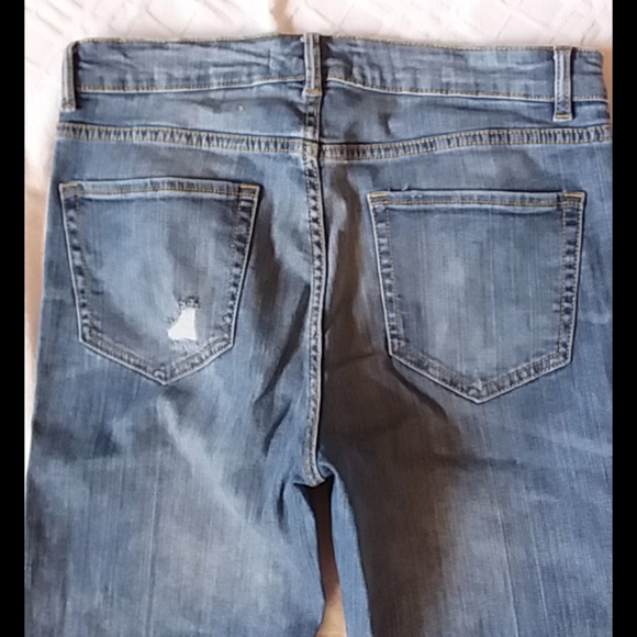 Joe fresh flared medium indigo ripped jeans - Picture 6 of 7